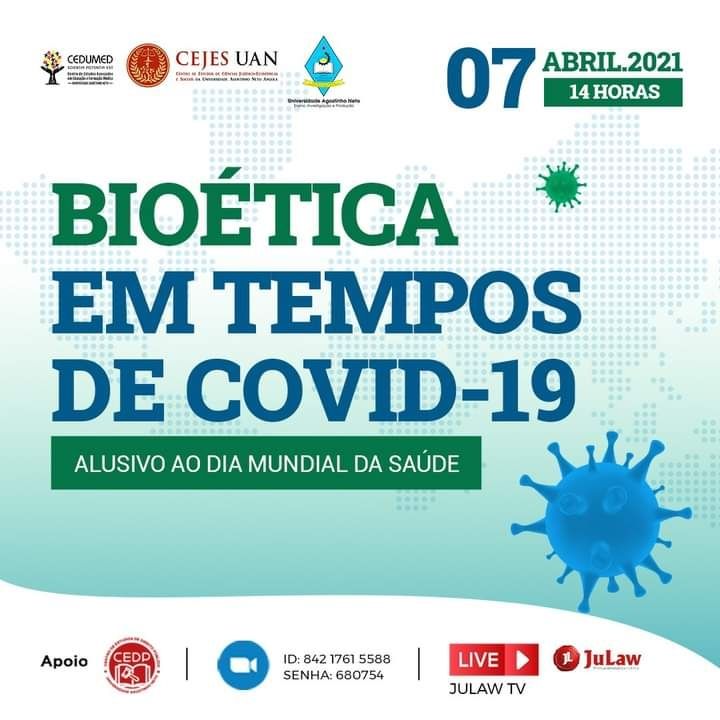 Conferência sobre a Bioética em tempos de Covid-19 – Programa.