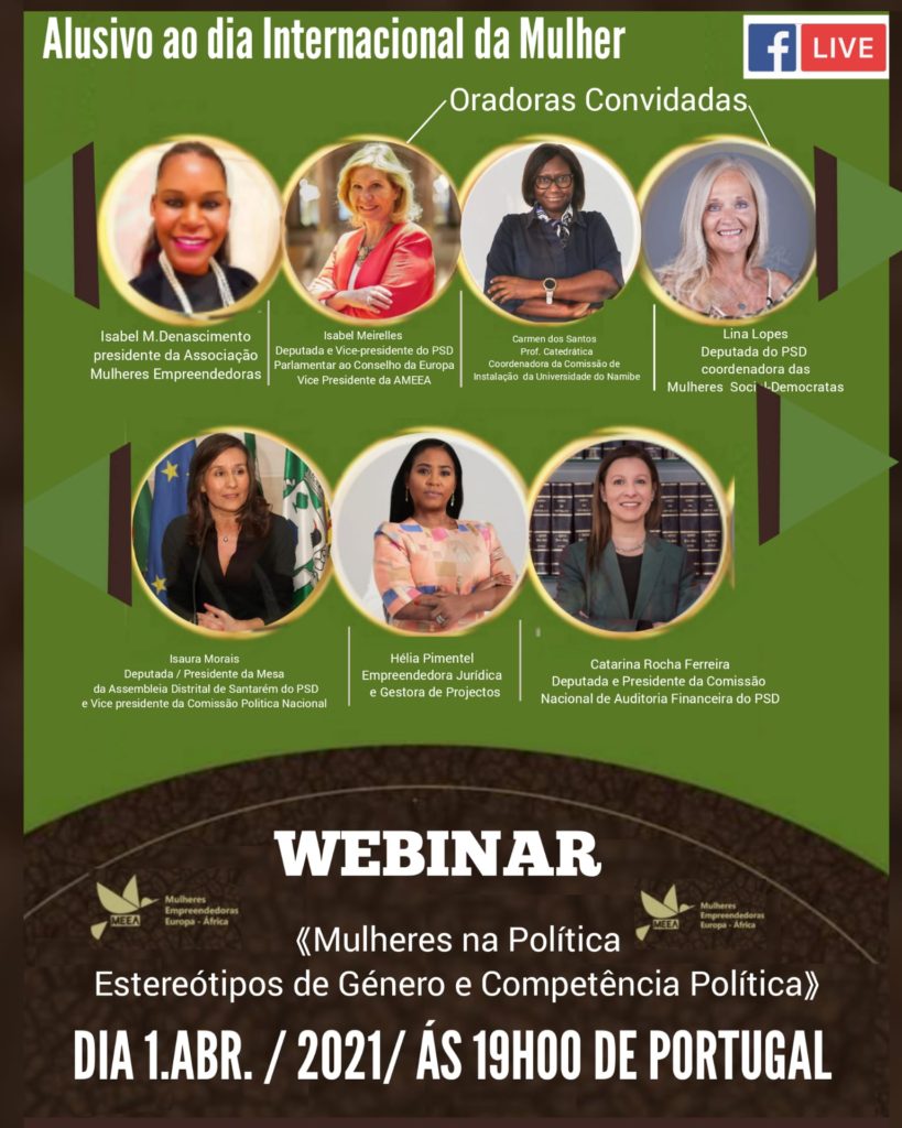 WEBINAR – Mulheres na política Esteriótipos de Género e Competência Política